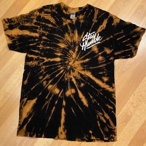 Bleach dyed “stay Humble” t shirt